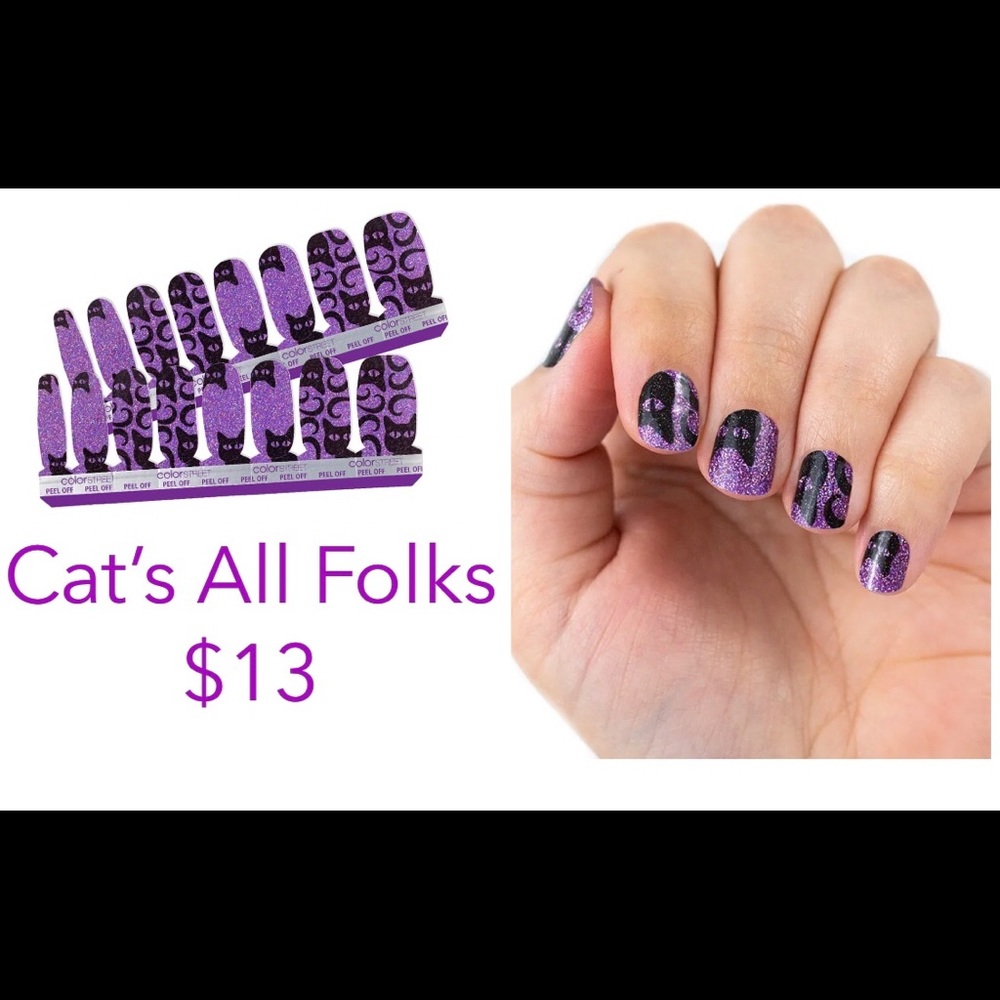 Color Street Cat’s All Folks! Halloween glitter!!